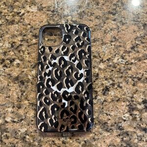 Kate Spade iPhone 14 Plus leopard print